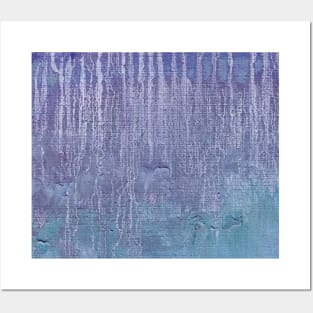 Blue Purple Indigo Abstract Art Posters and Art